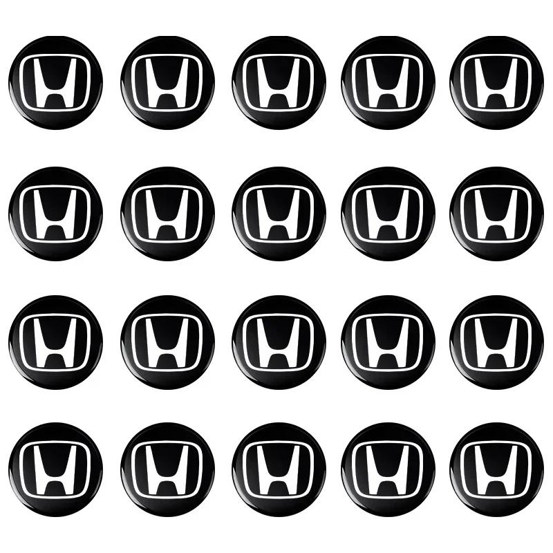 Для автомобиля Honda Товары 14 мм Наклейки на брелок автомобиля Эмблема Аксессуары Для Honda Civic Accord Crider City CRV HRV Inspire Fit Odyss