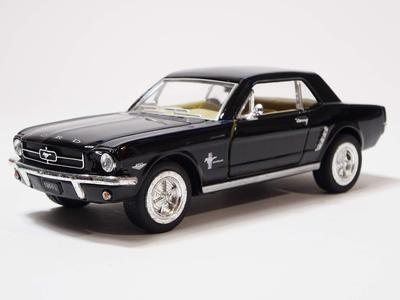 Kinsmart Ford Mustang 1964 1/2 Модель Черный 1/36 Литая машина KT5351