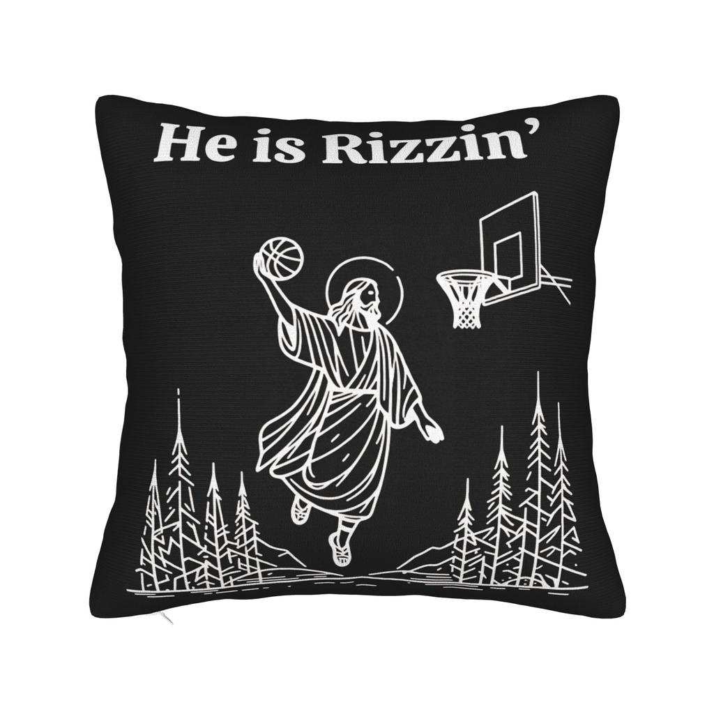He Is Risen Boho Easter Christian Jesus Pillow Case Fashion Pillow Cover Soft Pillowcases For Chair Sofa Home Decor