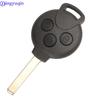 Jingyuqin Remote Key Case Cover Keyless Entry Fob 3/4 Buttons For MERCEDES BENZ Smart Fortwo 451 FSK 434MHZ Remote Car Key