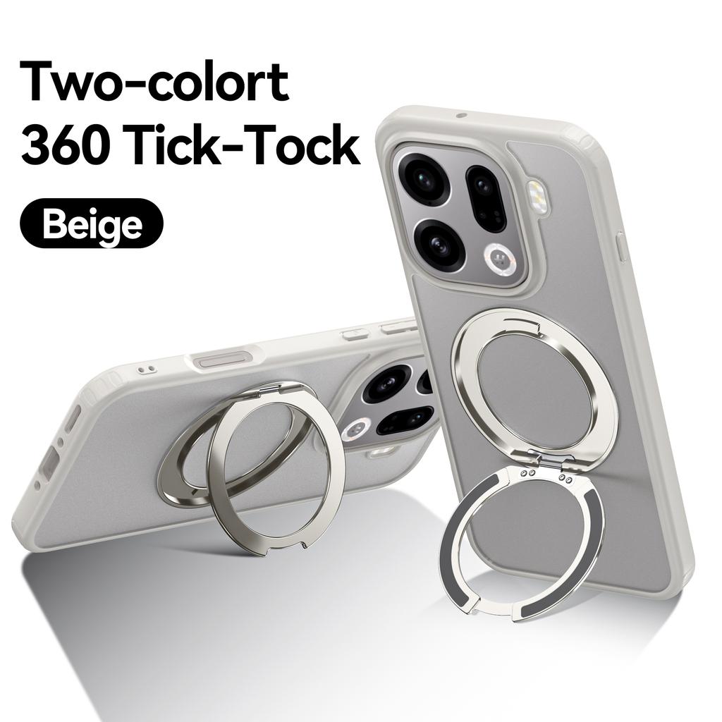 360° Вращающийся Магнитный Металлический Стенд Чехол для Телефона Для OPPO Find X9 Pro X9s X9Ultra Полупрозрачный Матовый Ударопрочный Чехол Coque Fundas