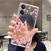 Чехол для телефона OPPO A3 5G 4G Funda OPPO A3X 4G 5G Модный Цветочный Задний Чехол Прозрачный Мягкий Силикон ТПУ Прозрачный Корпус Телефона