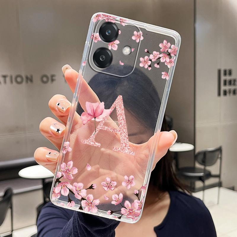 Чехол для телефона OPPO A3 5G 4G Funda OPPO A3X 4G 5G Модный Цветочный Задний Чехол Прозрачный Мягкий Силикон ТПУ Прозрачный Корпус Телефона