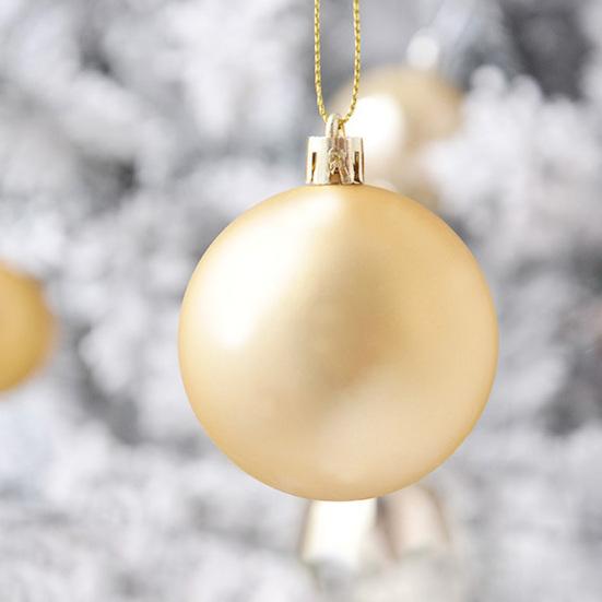 24 шт. Рождественские шары Яркий цвет Матовая поверхность Гладкая поверхность Небьющиеся Широкое применение Улучшают атмосферу Материал ПС Шары для рождественской елки