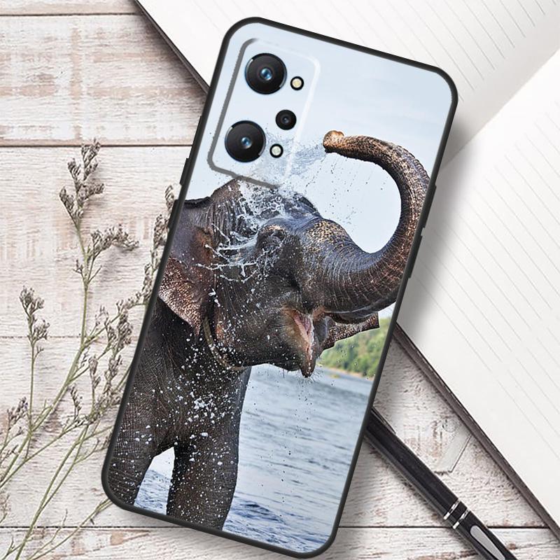 Индийское животное Слон Для Realme C75 C67 C61 C55 C53 C51 C21Y C25S GT 7 5 6 Pro GT 6T 10 11 12 13 14 Pro Plus Чехол