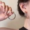GemChic женские серьги, крутые серьги-гвоздики с иглами, геометрические круглые серьги-петли, простые серьги-петли на день рождения, Рождество, подарок