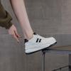 8.5 Inner Height Increase White Shoes Women's Autumn New Leather Thick-soled Small Shallow Mouth Casual Sports Shoes