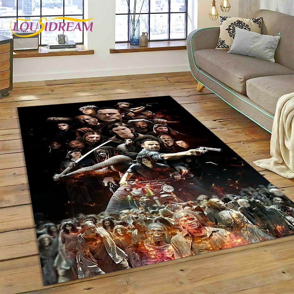 3D Ходячие мертвецы Линкольн TWD ТВ Ковер Ковер для гостиной Спальни Домашний декор, Напольный коврик Нескользящее украшение для дивана Придверный коврик