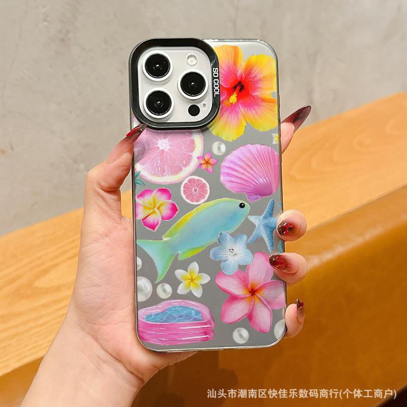 Простые цветы и растения для чехла на телефон Apple 16promax iphone15pro/14/13/12/11 модный 7