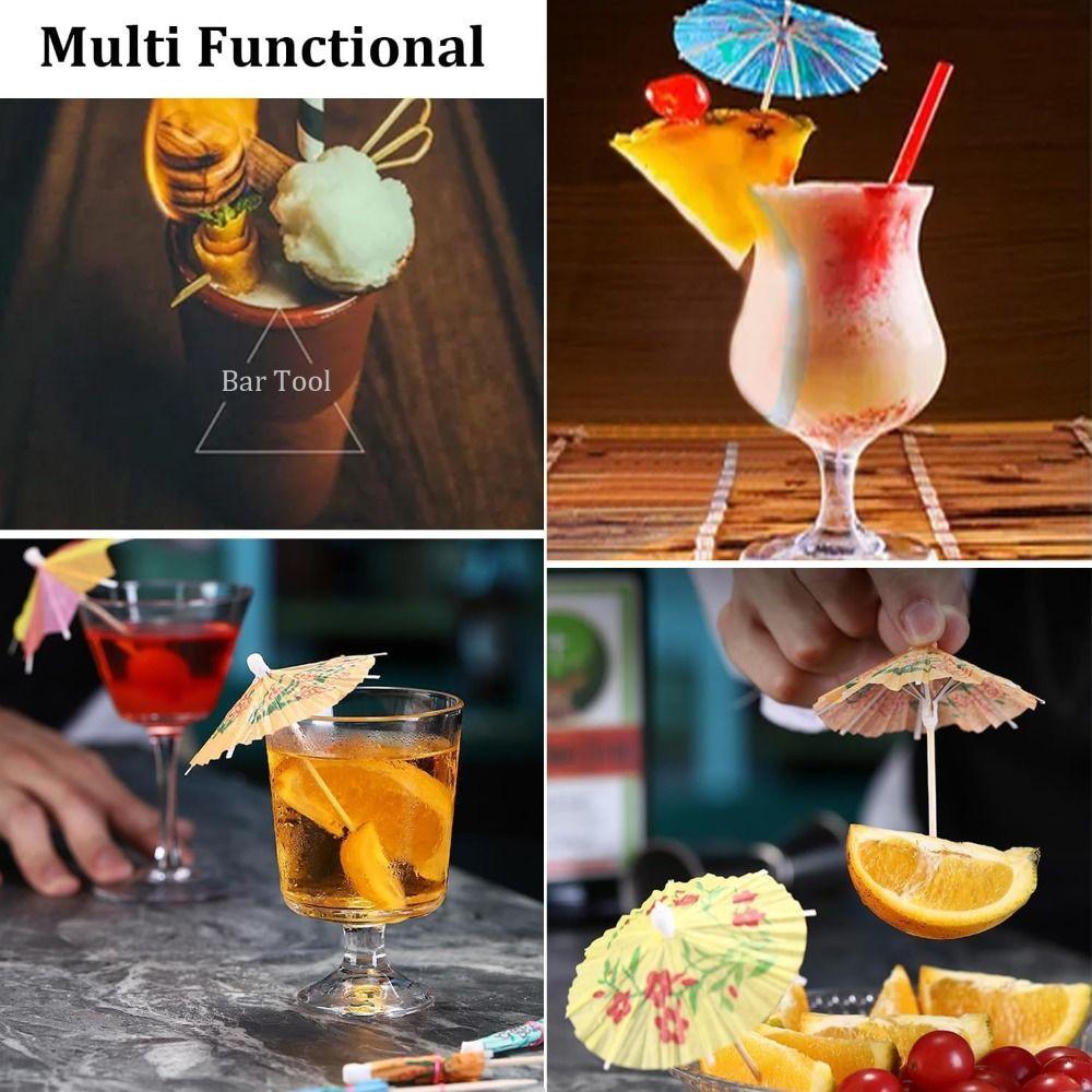 Disposable Paper Umbrella Pick 10cm Cocktail Fork New Party Home Decor Picnic Wedding