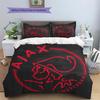 Amsterdamsche Football Club Ajax Pattern Bedding Quilt Set  Home Decoration  Gift (1 * duvet cover + 2 * pillowcase  without core)