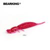 Мягкие приманки Bearking Larva, 5 см, 1 г, 10 шт./пакет, искусственный силиконовый окунь, щука, гольян, приманка для плавания, отсадка, пластиковые приманки, червь