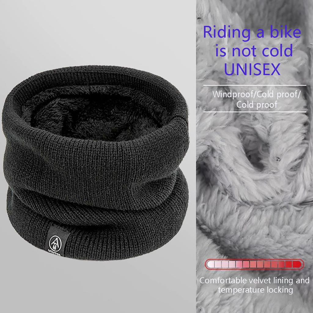 Fashion Women Knitted Scarf Solid Cashmer Like Winter Snood Scarves Lady Warm Wool Fur Thick Unisex Men Neck Scarfs Ring