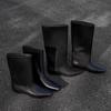 Autumn and winter new Korean version of fashion simple square head versatile temperament low heel knight boots women's sleeve medium boots women