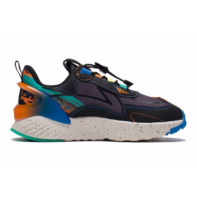 Li Ning Flash Support Stability Повседневная спортивная обувь Детские кроссовки Серый Черный YKCS104-7