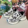 Шикарные массивные кроссовки Женские Мужские 2024 Новый дизайн Белые Красные Женские спортивные туфли Удобная широкая подошва Повседневная обувь 41 42 Большой размер