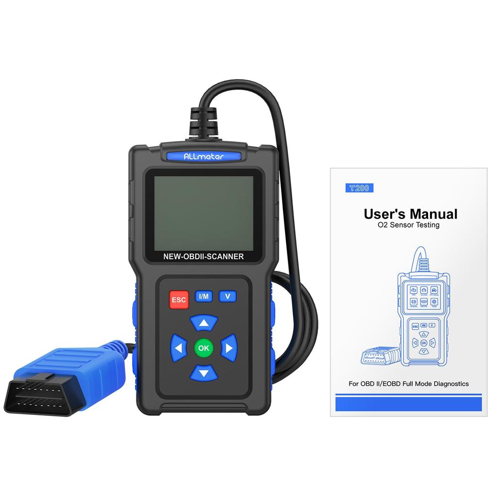 ALLmeter OBD2 Scanner OBDII Car Diagnostic Scanner - 2.4" Color Screen 9 Protocols Compatible with Most Vehicles from 1996 Onwards