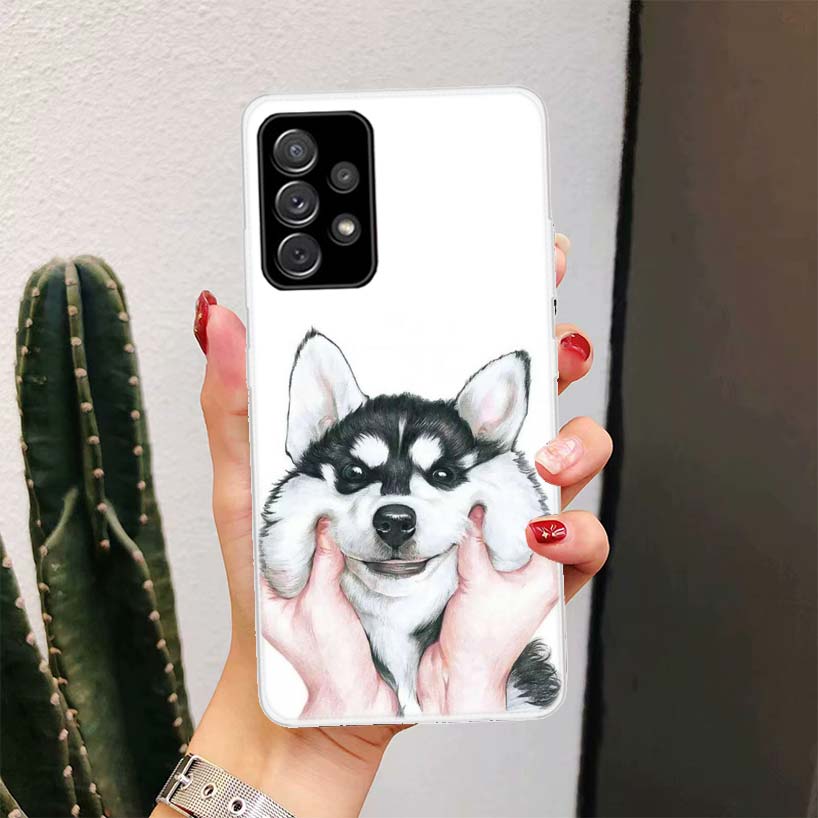 Siberian Husky Dog For Samsung Galaxy A16 A15 A14 A13 A56 A55 A54 A53 Phone Case A36 A35 A34 A33 A26 A25 A24 A23 A05S A04S A03S