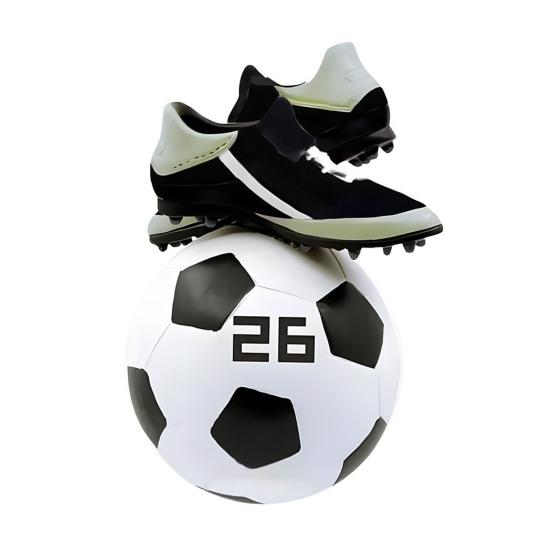 Рождественское украшение Футбольный дизайн Легко повесить Декоративный праздничный кулон с узором на праздничную тему Домашний декор