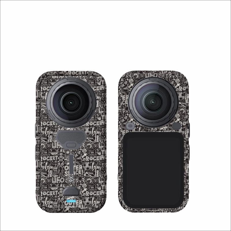 Камуфляжная защитная наклейка для камеры Insta360 X6 — Устойчивая к царапинам и не оставляет следов, Защитная пленка X6 с полным покрытием