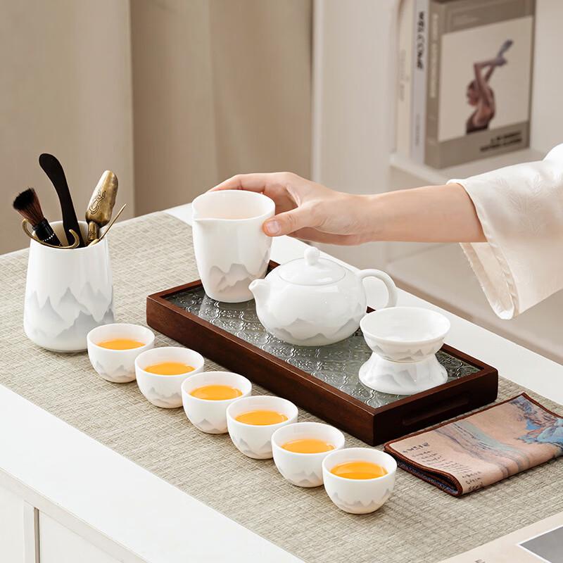 Zhuchuang Jingpin Chinese White Porcelain Tea Set