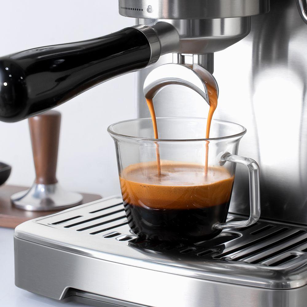 Полуавтоматическая эспрессо-машина HiBREW H10, насос 15 бар, резервуар 1,8 л, регулируемый контроль температуры, предупреждение о низком уровне воды