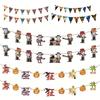 House Halloween Festival Ornaments Halloween Decor Hanging Garland Paper Chain Halloween Banner