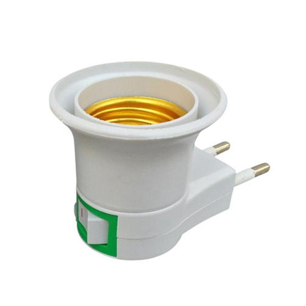 Switch Light Socket Wall Lamp Light Base Bulb Base Screw Converter Socket Adapter Lamp Holder