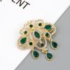 Crystal Brooches for Women Gold Color Caftan Pins