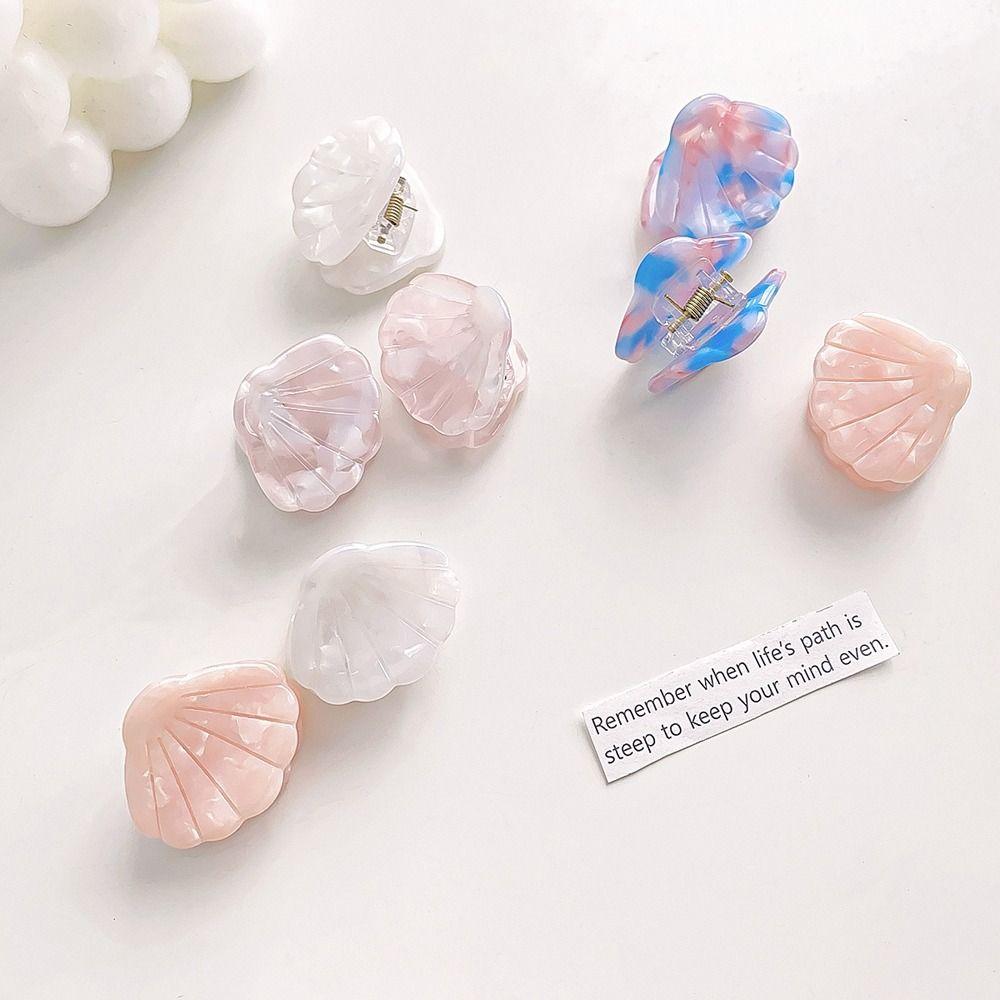 Acetate Shell Shape Hair Clips Ocean Animal Small Hairgrips Cute Mini Hairpin Female/Children