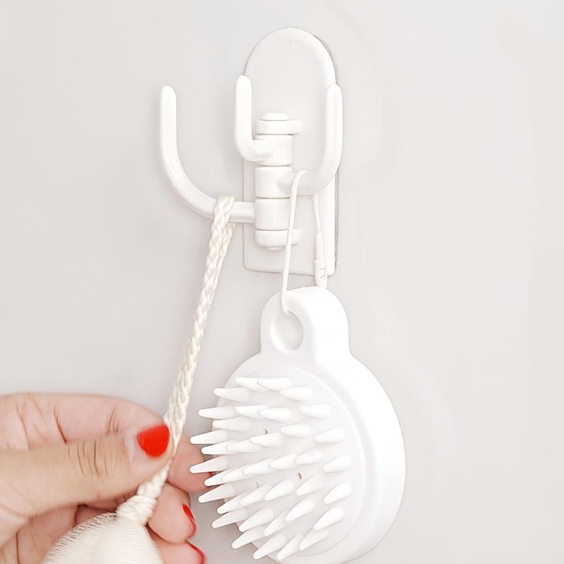 Креативный многофункциональный вращающийся крючок, подходящий для стен ванной, кухни и спальни, хозяйственные крючки