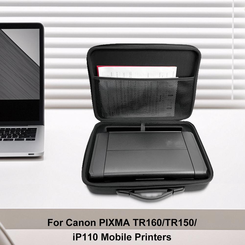 Жесткий дорожный чехол для Canon PIXMA TR160/TR150/iP110 с сетчатым карманом, чехол для беспроводного принтера, сумка для хранения портативного принтера с защитой от царапин