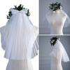 50 см Лента Бантом Фата с Фиксирующим Зажимом Нежная Карнавальная Женская Невеста Фата Для Брака Свадебная Торжественная Вечеринка Фата