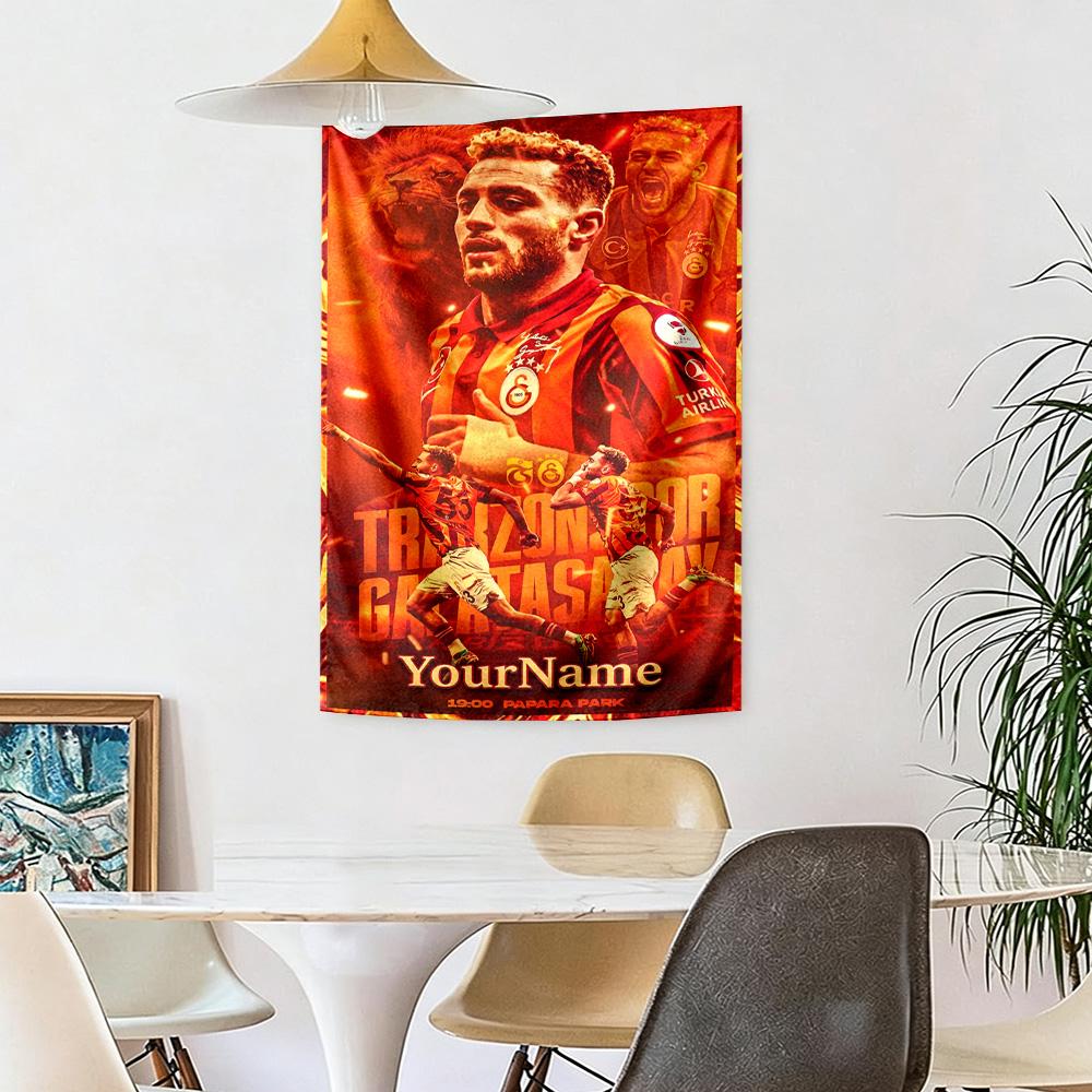Galatasaray Custom Your Name Wall Decor Tapestry Art For Pet Memorial Birthdaywedding Party Backdrop Family Gift