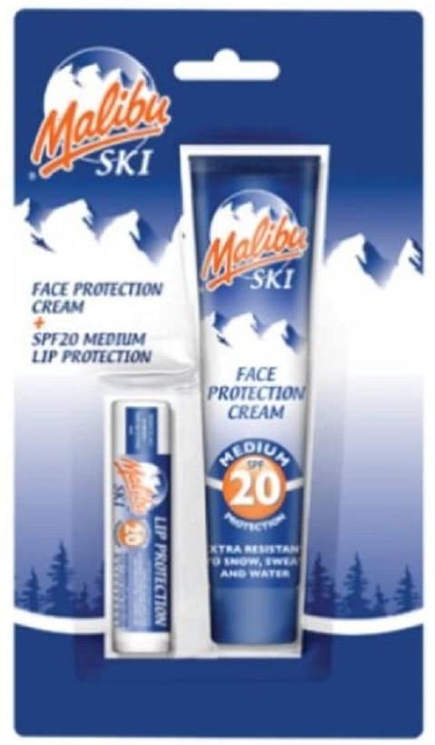 Malibu Ski Protective Cream + SPF20 Lipstick