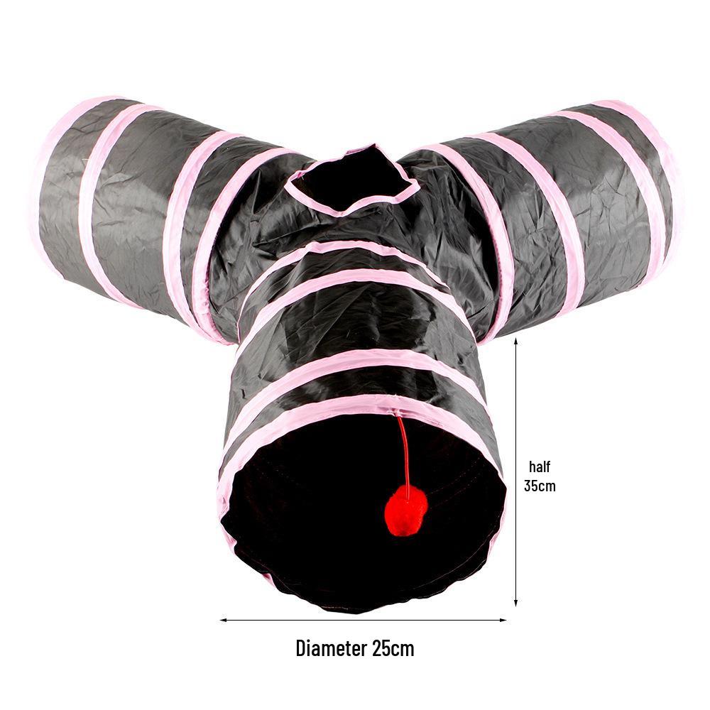 Складной туннель для кошек Rainbow: Интерактивный трансграничный игровой туннель для кошек