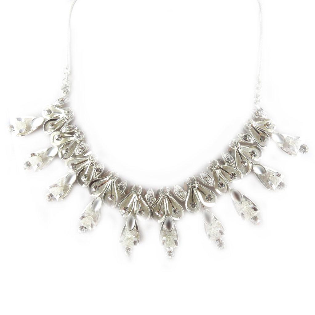 Les Trésors De Lily [E1178] — Белое дизайнерское колье «Гала»