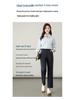 Women's High Waist Slimming Lyocell Cotton Straight-Leg Cigarette Pants for Autumn 2025
