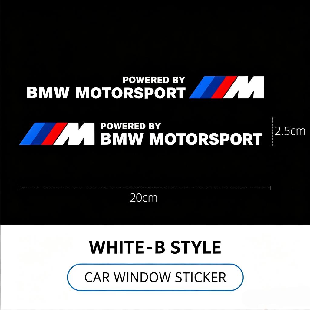 Rear Window Triangle Sticker Side Window Decal M Logo Car Sticker Vinyl Decal Graphics Fit for BMW 1 3 5 7 Series X1 X2 X3 X4 X5 CI5