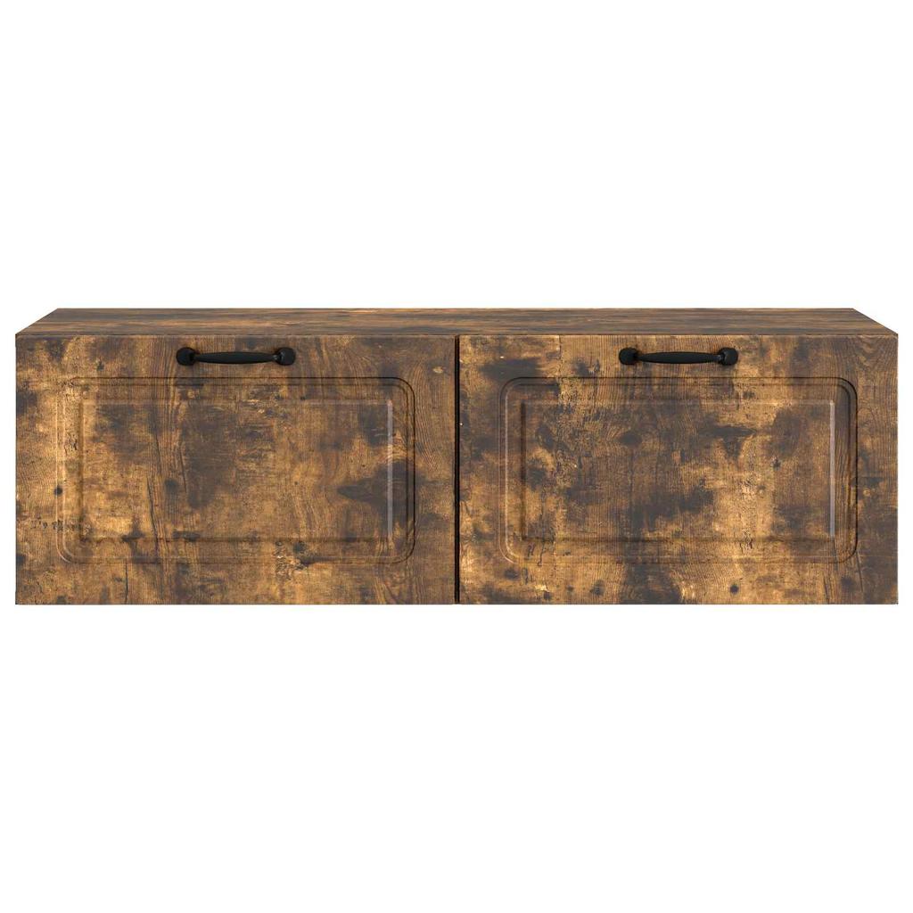 Wall Mounted TV Cabinet Smoked Oak 98 x 41 x 30 cm