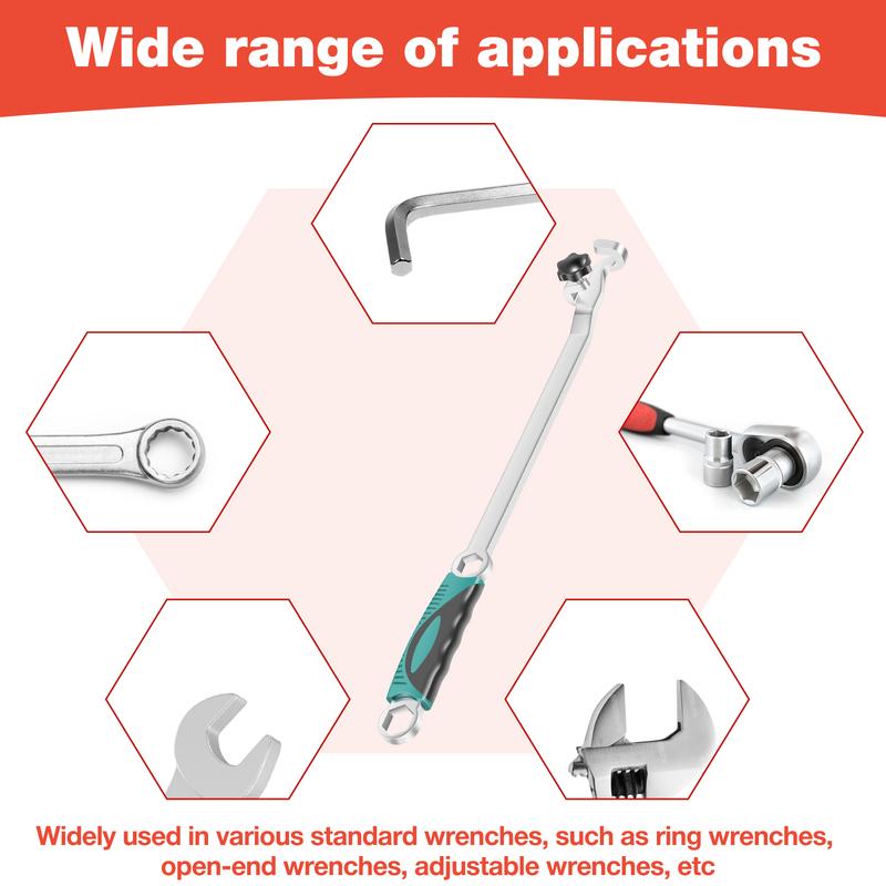 1Pc Wrench Extender Tool Chrome Vanadium Steel Wrench Extension Universal Spanner Torque Amplifier Device for Tighten Nuts Bolts
