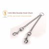 Stainless Steel Dog Coupler Rope Wear Resistant Twin Lead for Two Dogs  Small Medium Dogs