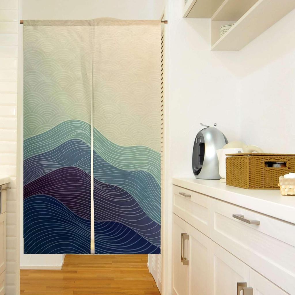 Стильная комнатная перегородка из атласа, гостиная, гардеробная, дверной проем, приватная дверь, разделитель, занавеска, ширина, длина, Noren, занавеска, ткань, длинная, с повязкой на глаза, затемнение,