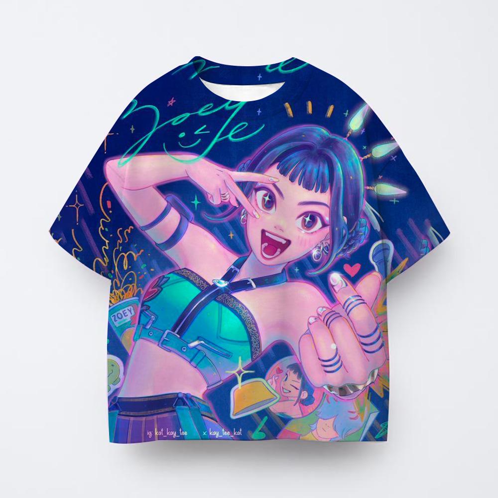 Детские футболки Аниме Kpop Группа Охотников на Ведьм 3D Печать Мода Повседневная Мультяшная Детская Одежда Футболка