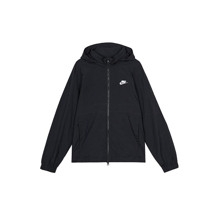 Nike Jackets Men's Black Stand Collar Moderate (Unisex) Jackets CU4310 010