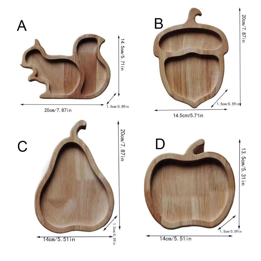 Деревянный поднос для закусок в виде белки, большая емкость, деревянные подносы для конфет и орехов, подарок другу