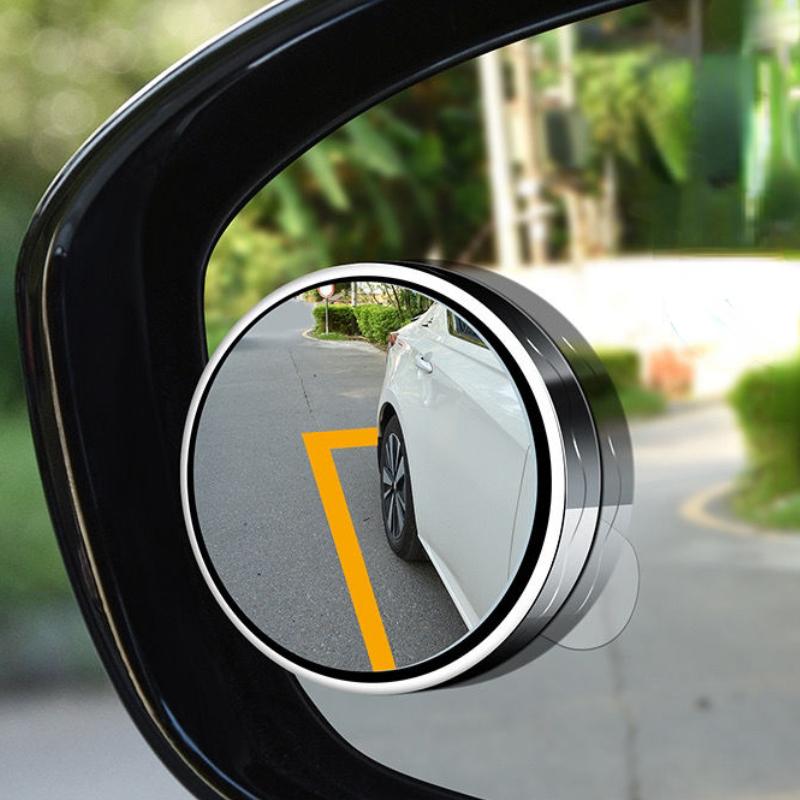 2Pcs Car Mirror HD Convex Mirror Blind Spot Auto Rearview Mirror 360 Degree Wide Angle Vehicle Parking Mirrors