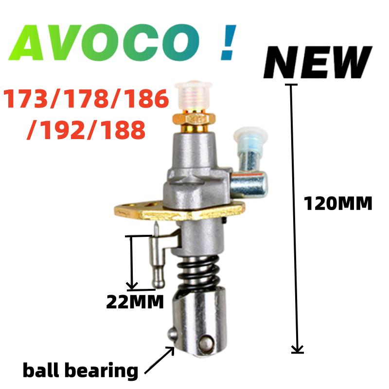 New 186F Diesel engine Fuel Pump Injector Injection assembly 173F 178F 188F 192F Ball oil pump Air cooled Tiller generator