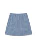 GLOWNY G Classic Lace-Up Midi Skirt (Blue)