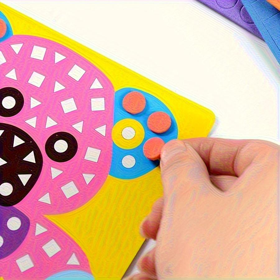 6/12 шт. Набор для DIY-мозаики Яркие 3D-наклейки из ЭВА-пены Поделки Мультяшные Животные Транспортные Средства Создание Настенного Искусства Домашний Декор JXB